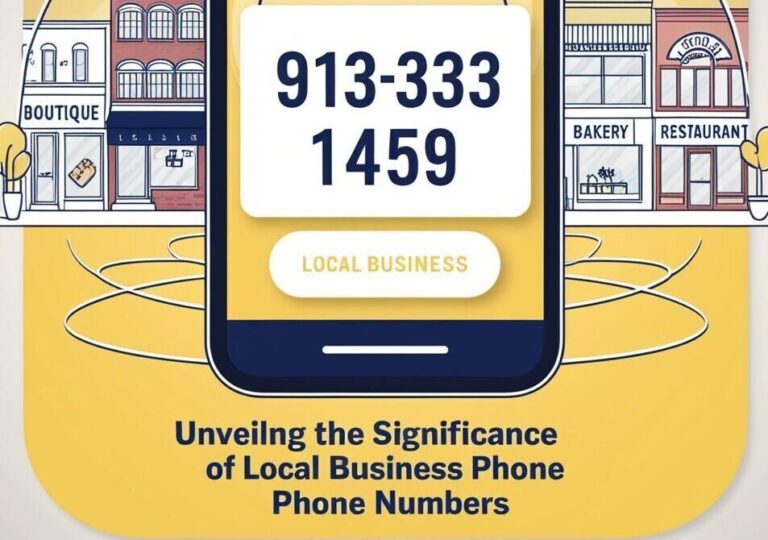 Unveiling the Significance of Local Business Phone Numbers A Deep Dive into 913-333-1459